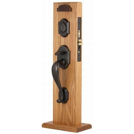 Emtek Medium Bronze Handleset F203323CDMBRH212 F203323CDMBRH212